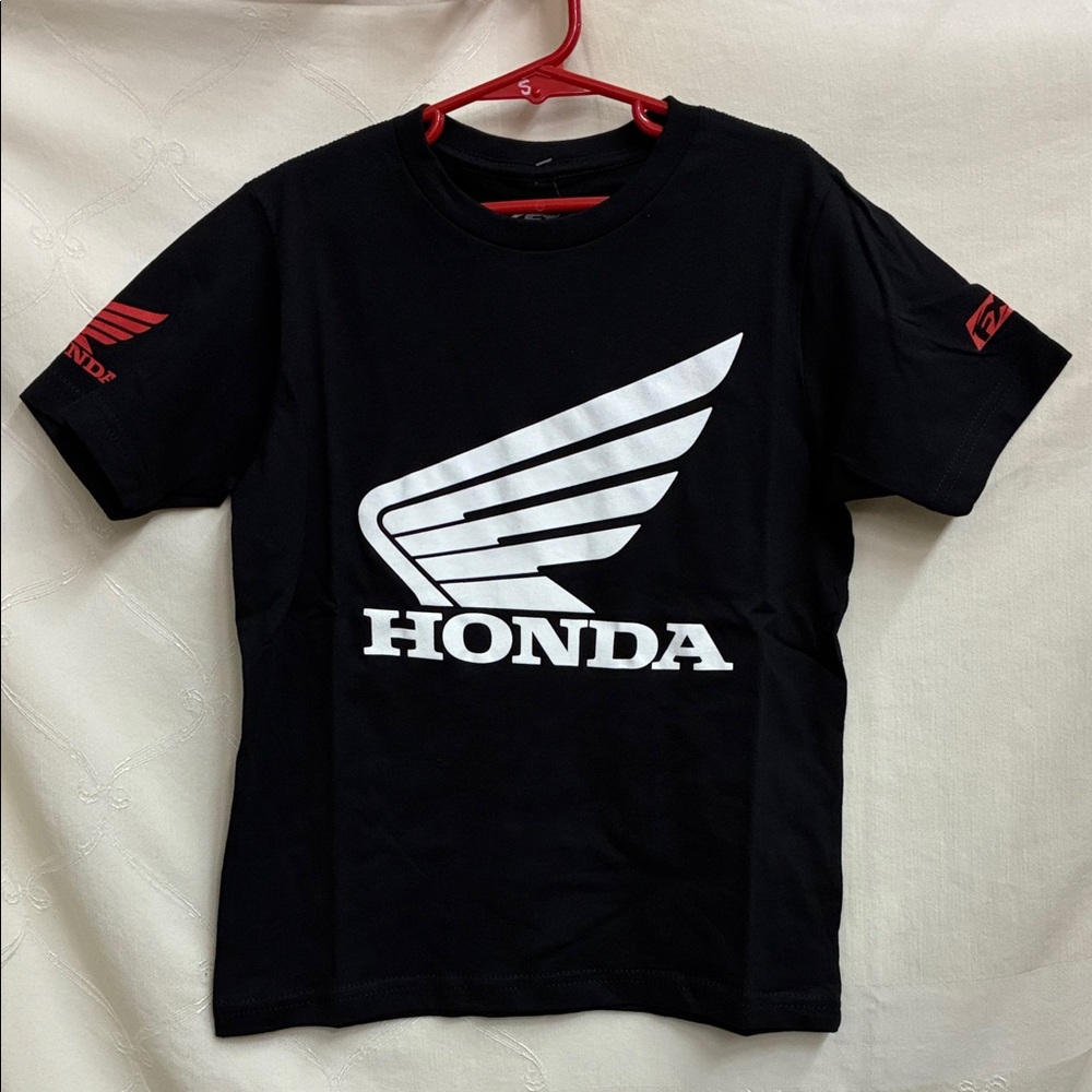 Kids Honda Wing Black T-Shirt